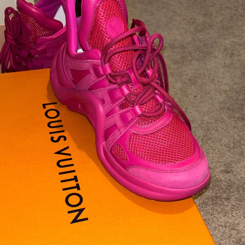 Louis Vuitton Fuchsia Women's Sneakers